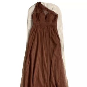 Revelry Tulle Bella bridesmaid dress, 4, Rosewood